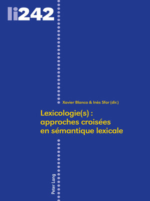 cover image of Lexicologie(s)